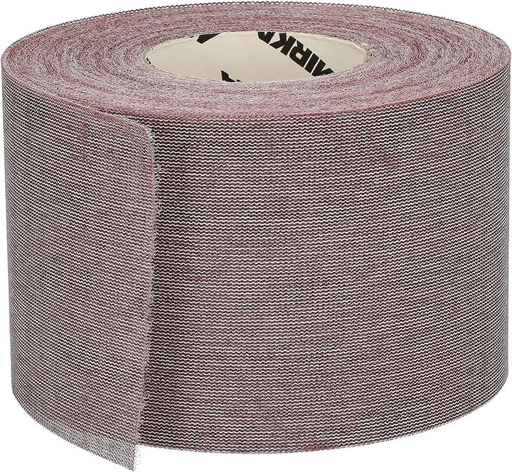 Mirka Abranet Netz-Schleifrolle 115 mm x 25 m Klett / Korn P180 / 1 Rolle / zum Schleifen von Holz,