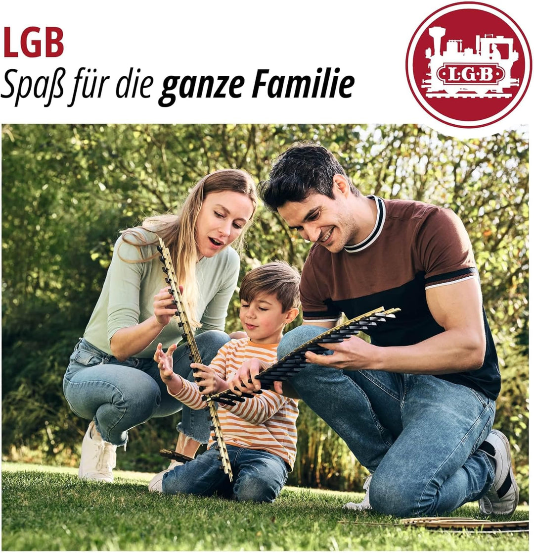 LGB 12050 - Elektrische Weiche rechts Radius 30°, Gartenbahn, Spur G