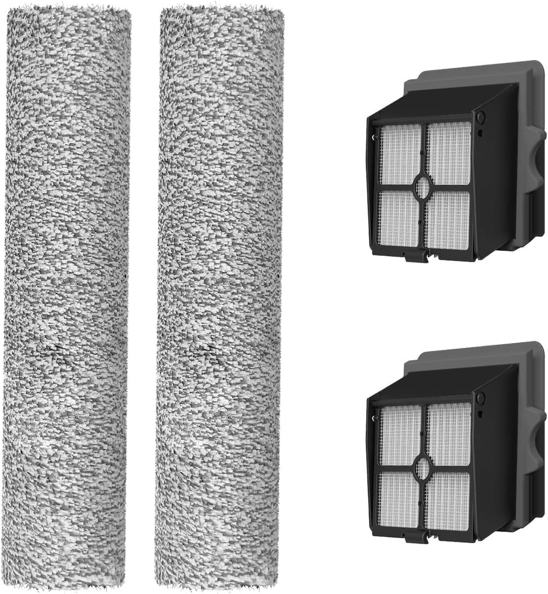 Proscenic Zubehörset für Nass- und Trockensauger Ersatzteile, für F10 Pro, 2 Bürsten &amp; 2 Filter