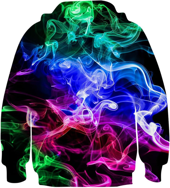 Fanient Kinder Junge Mädchen Hoodies 3D Drucken lebendige Tier Cartoon Grafik Sweatshirt Tasche Pull