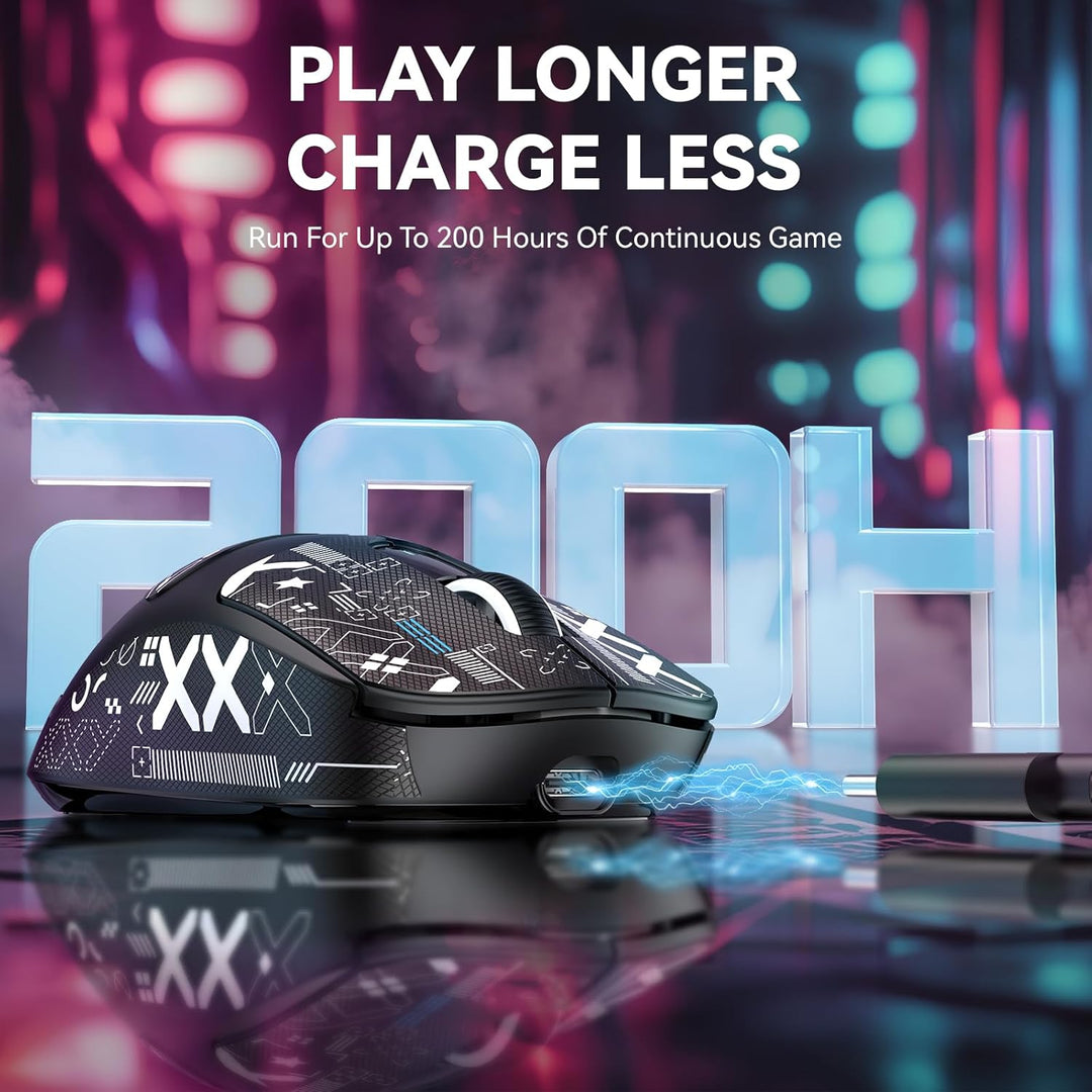 VGN GAMEPOWER x Attack Shark X3MAX PAW3950 Kabellose Gaming-Maus Superlight, 42000DPI, 49g Ultraleic