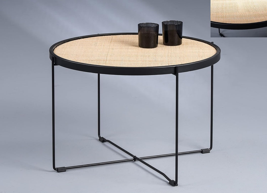 M2 Kollektion Beistelltisch, Metall, Braun, Schwarz, Liam, Liam