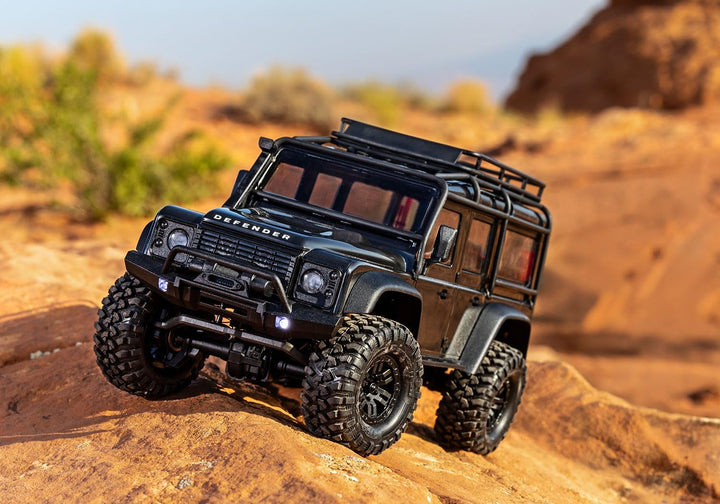 TRAXXAS TRX-4M 1/18 LD Land Rover Defender Schwarz Scale-Crawler inkl. Akku/Lader 4WD RTR