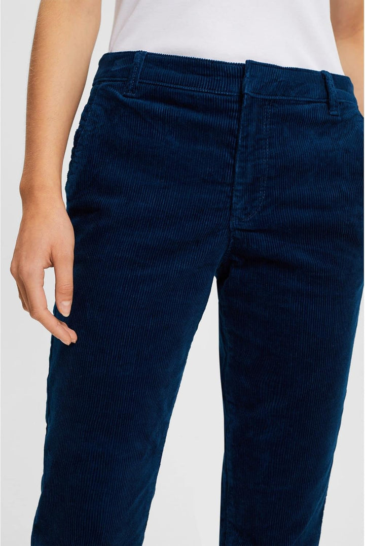 ESPRIT Mid-Rise-Cordhose 40W / 28L Petrol Blue, 40W / 28L Petrol Blue