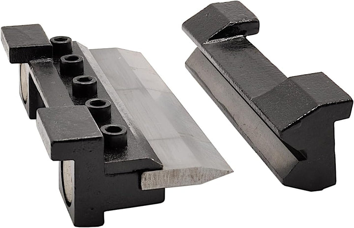 Biegevorrichtung Schraubstock 125 mm Biegebacken mit Magnethalterung Abkantbacken biegen Handbieger