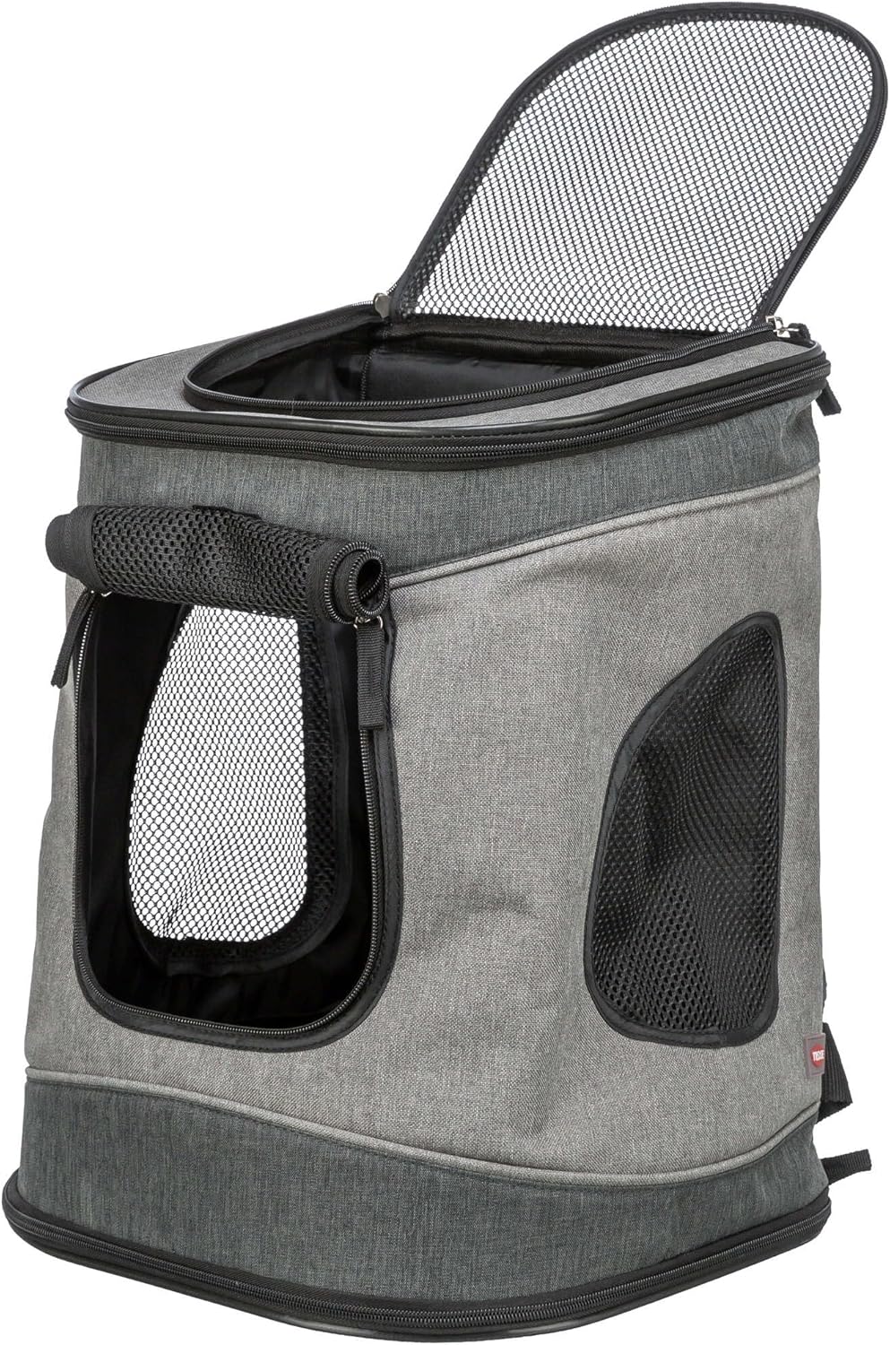 Trixie 28944 Rucksack Timon, 34 × 44 × 30 cm, schwarz/grau, 1 Stück (1er, schwarz/grau