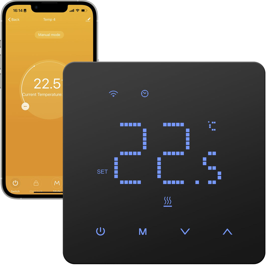 Beok Thermostat Fussbodenheizung Wasser, Tuya WiFi Raumthermostat Fussbodenheizung Thermostate Heizu