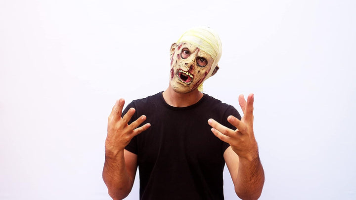 Generique - Mumien-Halloween-Maske für Erwachsene bunt