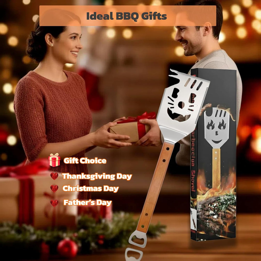 Multifunktions Grillwerkzeug,Outdoor Grillutensilien,Grillzubehör Männer Geschenk,7 in 1 Grill Zubeh