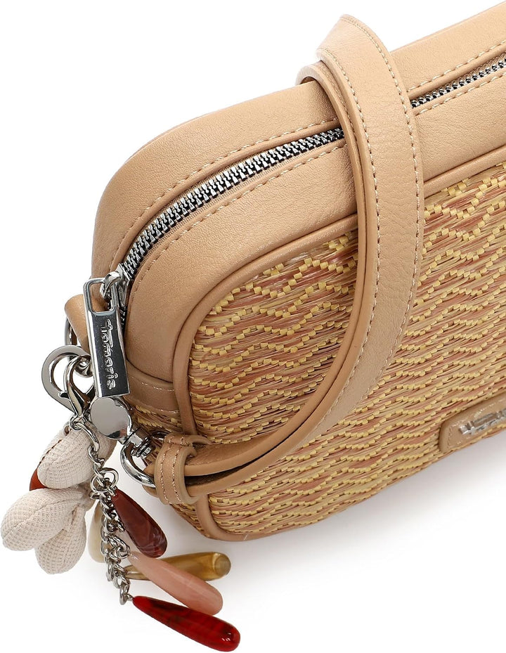 Tamaris Umhängetasche TAS Konstantina 34260 Damen Handtaschen Zweifarbig Sand Einheitsgrösse, Sand E