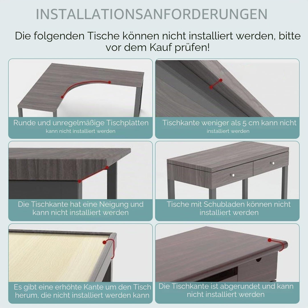 Ergonomische Schreibtischverlängerung, 90° Faltbare Schreibtisch Erweiterung Armlehnenstütze Handgel