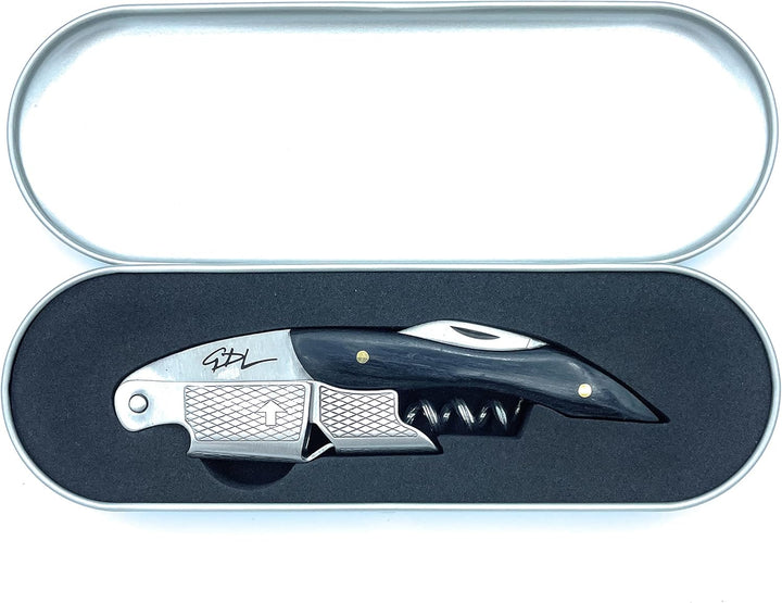 Professionelle Linie SOMMELIER LUXURY Flaschenöffner Bieröffner, Griff aus Holz, starr Aluminium, Öf