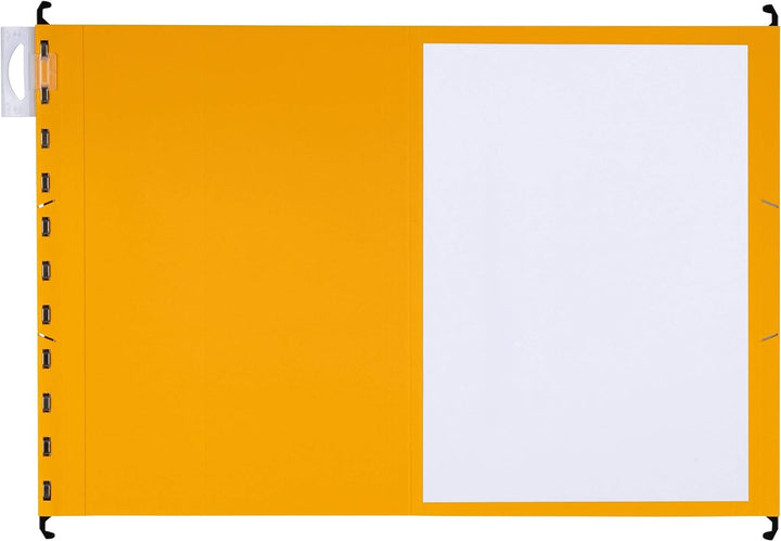 ELBA Hängemappe chic für A4, aus Karton, seitlich offen, gelb, 25er Pack Hängemappe gelb 25 Stück, H