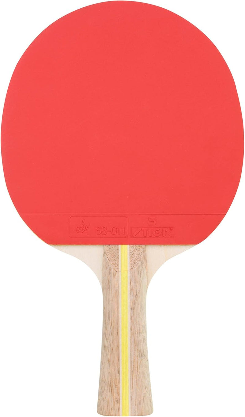 STIGA Sonic Tischtennisschläger und Bälle Set-Tischtennisset Tabletennis Racket, Rot/Schwarz