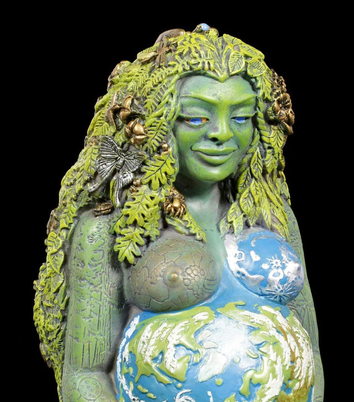 Oberon Zell Tausendjährige Gaia Figur - Mutter Erde | Dekofigur, handbemalt by