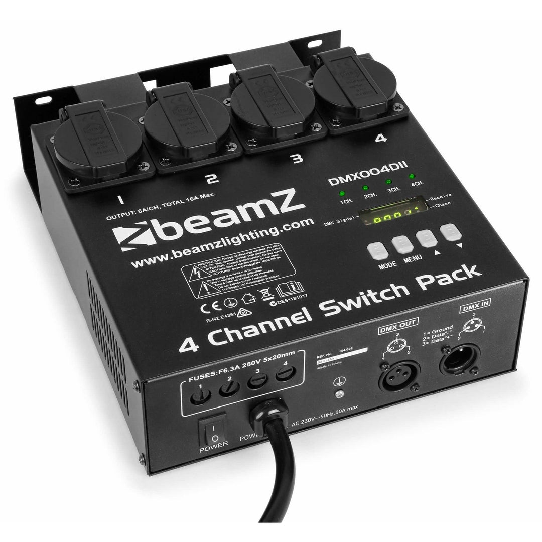 BeamZ DMX004DII DMX-Controller Switchpack mit 4 Kanälen