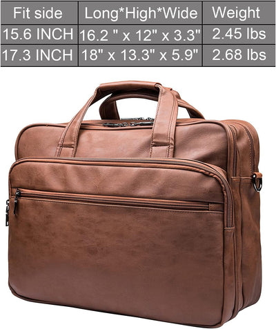 Leder Laptop Tasche Herren 15,6 Zoll Messenger Aktentasche Business Satchel Computer Handtasche Schu