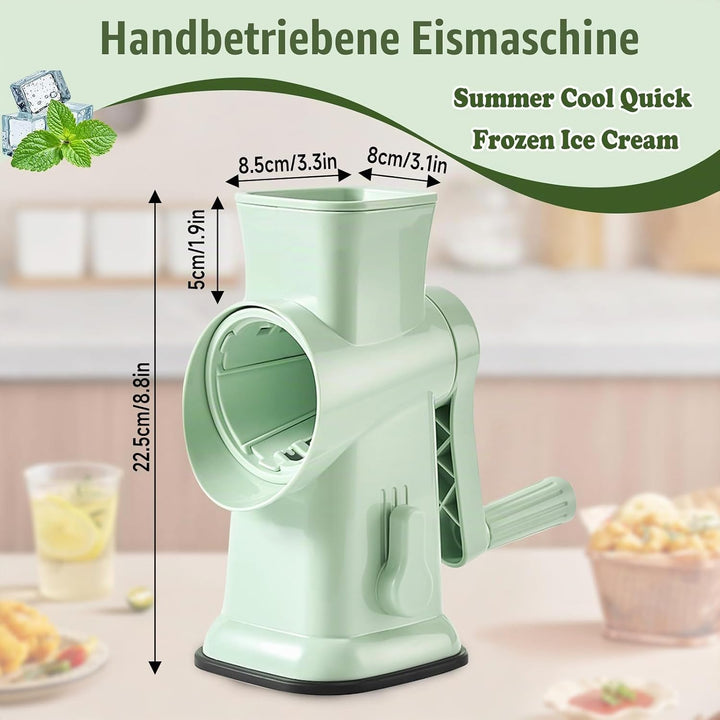 Slushie Maker, FainFun Ice Crusher mit 45°-Doppelklingen und stabilem Saugnapf, Hocheffizient und Ar