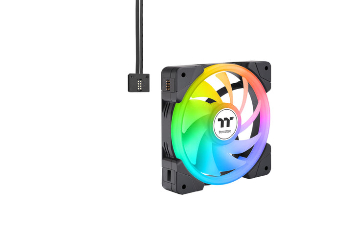 Thermaltake SWAFAN EX12 ARGB PC Cooling Fan TT Premium Edition 3 Fan Pack 120mm Schwarz, 120mm Schwa