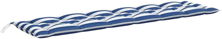 vidaXL Gartenbank-Auflage Blau&Weiss Gestreift 200x50x7 cm Stoff 200 x 50 x 7 cm Blau und Weiss, 200