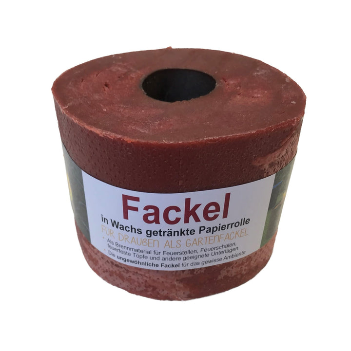 12x Fackel Klopapierrolle in Wachs getränkt - für Draussen als Gartenfackel