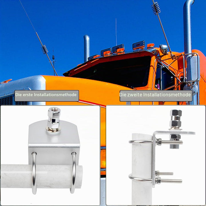 HYS CB-Antennenhalterung 丨 Mit SO239-Bolzen 丨 Antennenmast-Befestigungssätze 丨 Hochleistungs-U-Bolze