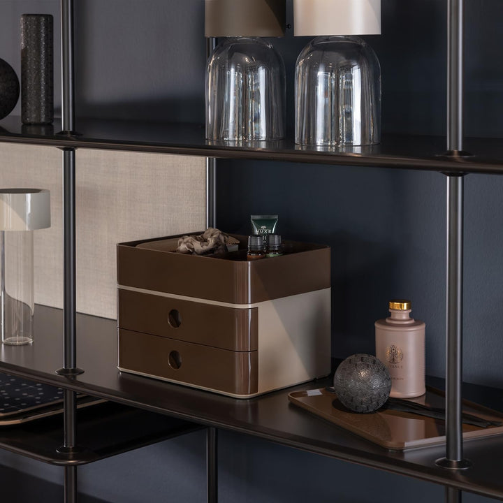 HAN Schubladenbox Allison SMART-BOX mit 2 Schubladen und Trennwand, Kabelführung, stapelbar, Utensil