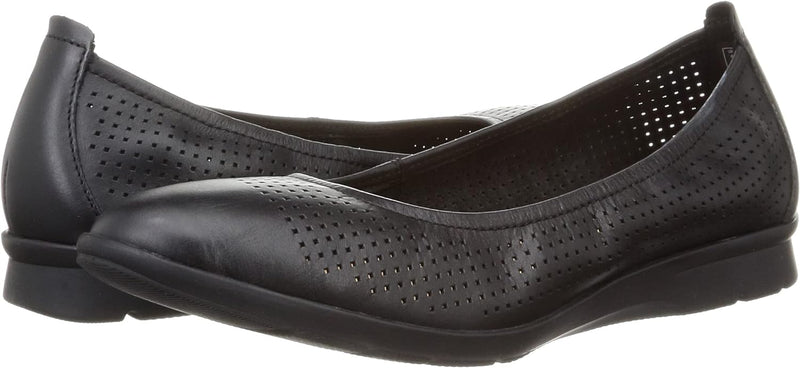 Clarks Damen Jenette Ease Ballerinas 35.5 EU Schwarzes Leder, 35.5 EU Schwarzes Leder