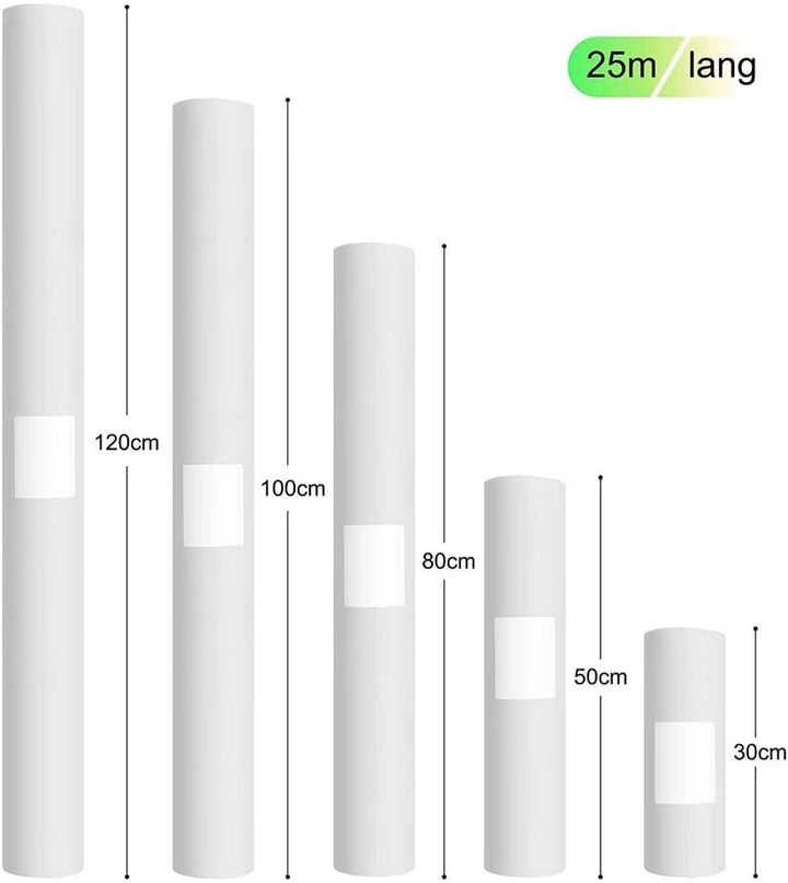 Tischdeckenrolle, 1.18 × 45M, Weiss, Einweg Vlies Stoffähnlich Tischdecke Rolle, Meterware Tischtuch