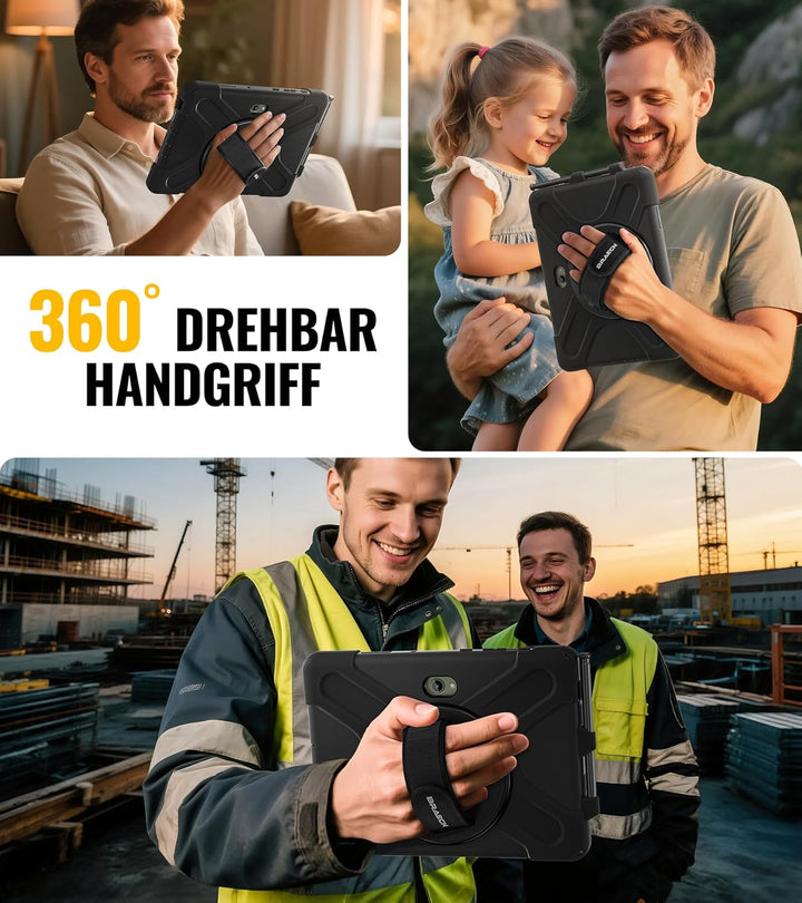 BRAECN Hülle für Samsung Galaxy Tab Active 4 Pro 2022 / Active Pro 2019 10.1 Zoll, Stossfeste Robust