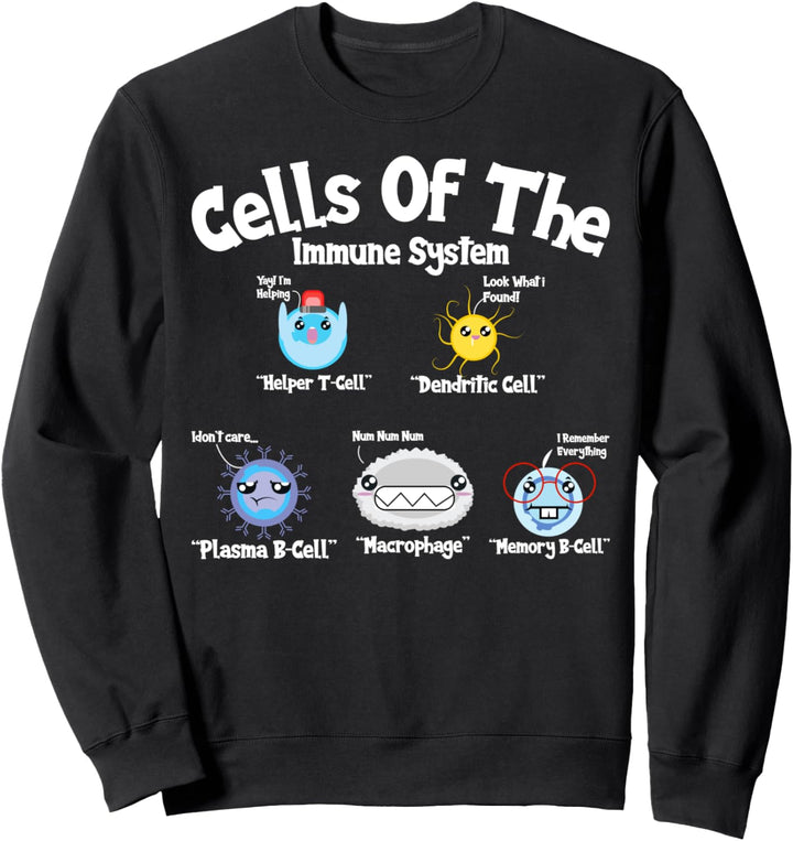 Cells of the Immun Scientist Chemistry Biology Sweatshirt