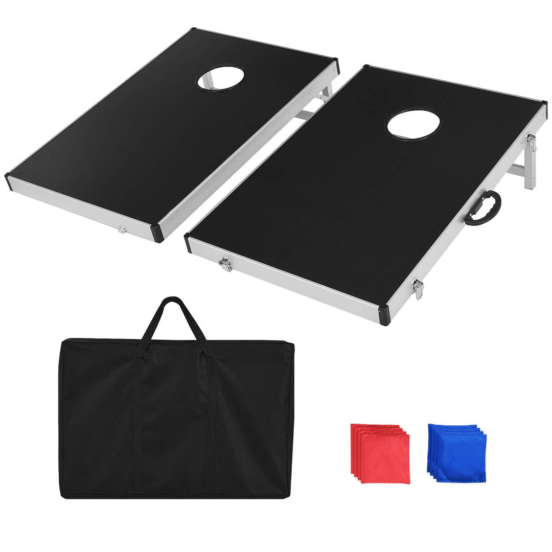 COSTWAY Cornhole Boards, Wurfspiel Geschicklichkeitsspiel für Kinder&Erwachsene, Sandsack Spielbrett