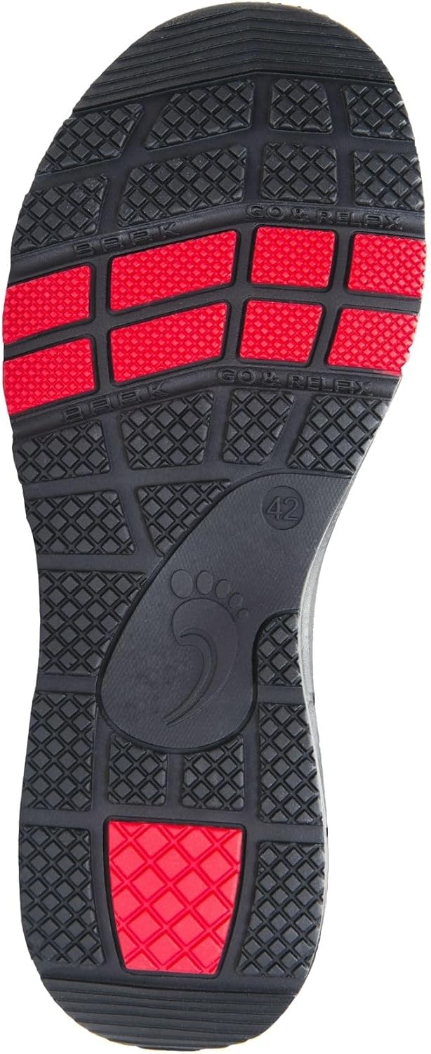 BAAK Sicherheitshalbschuhe S1P "Red" Go and Relax. 1 Stück. 43. schwarz/rot. 71502 43 EU, 43 EU