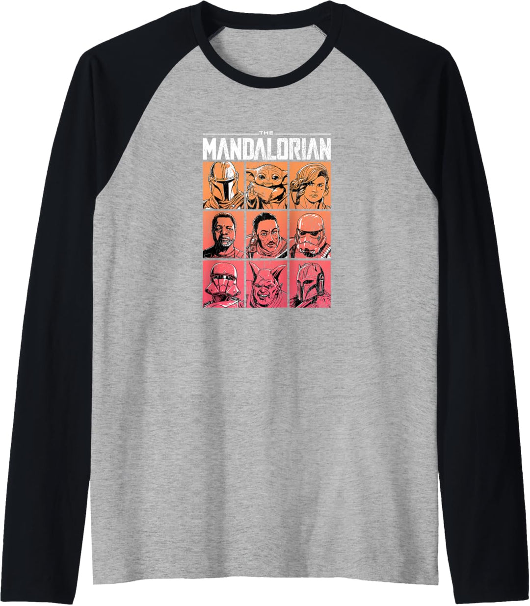 Star Wars The Mandalorian All Star Cast Raglan