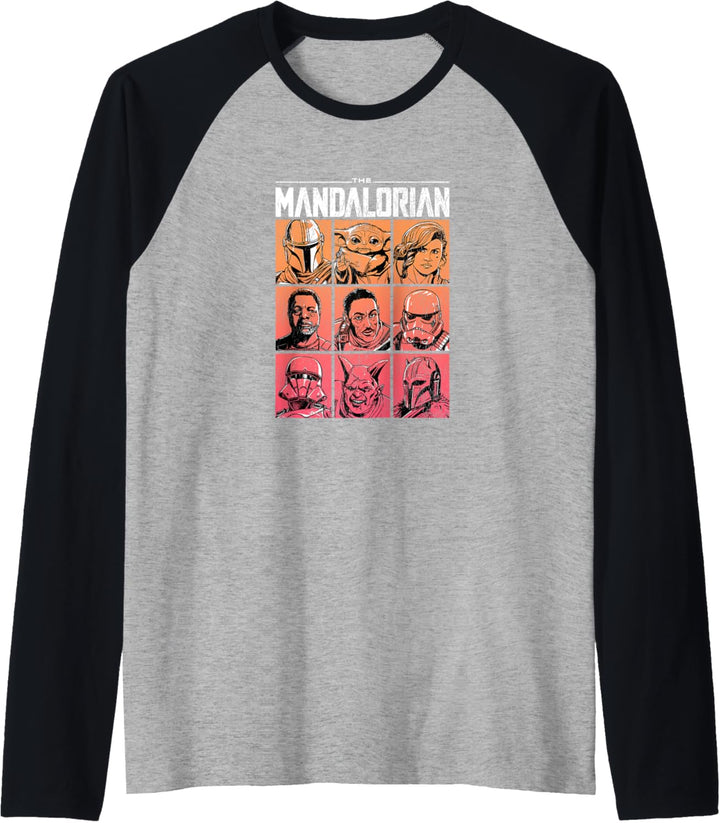 Star Wars The Mandalorian All Star Cast Raglan