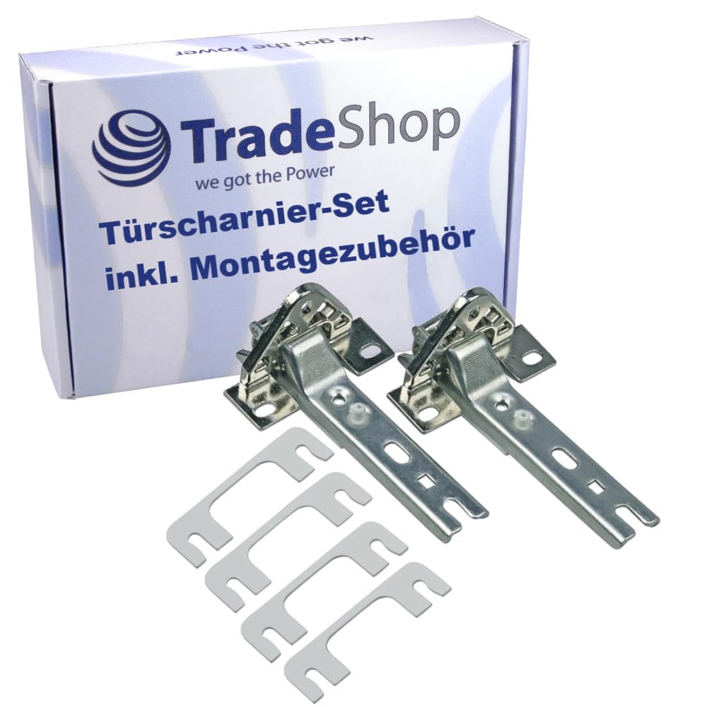 Trade-Shop 2er Set Kühlschrankscharnier oben unten kompatibel mit smeg 931330273, kompatibel mit Bra