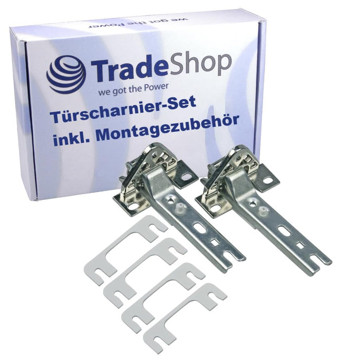 Trade-Shop 2er Set Kühlschrankscharnier oben unten kompatibel mit smeg 931330273, kompatibel mit Bra