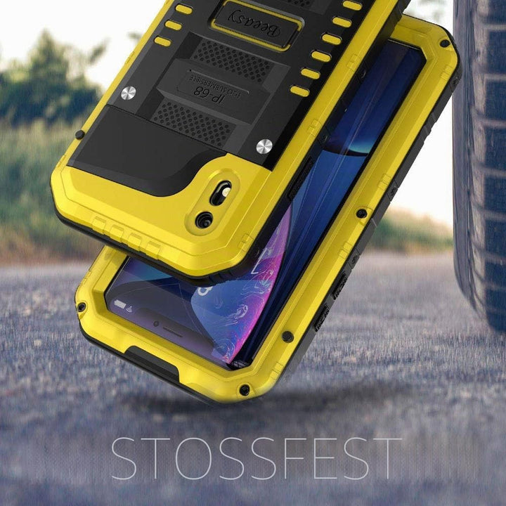 Beeasy Hülle Kompatibel mit iPhone XR, Wasserdicht Stossfest Outdoor Handy Case Militärstandard Schu