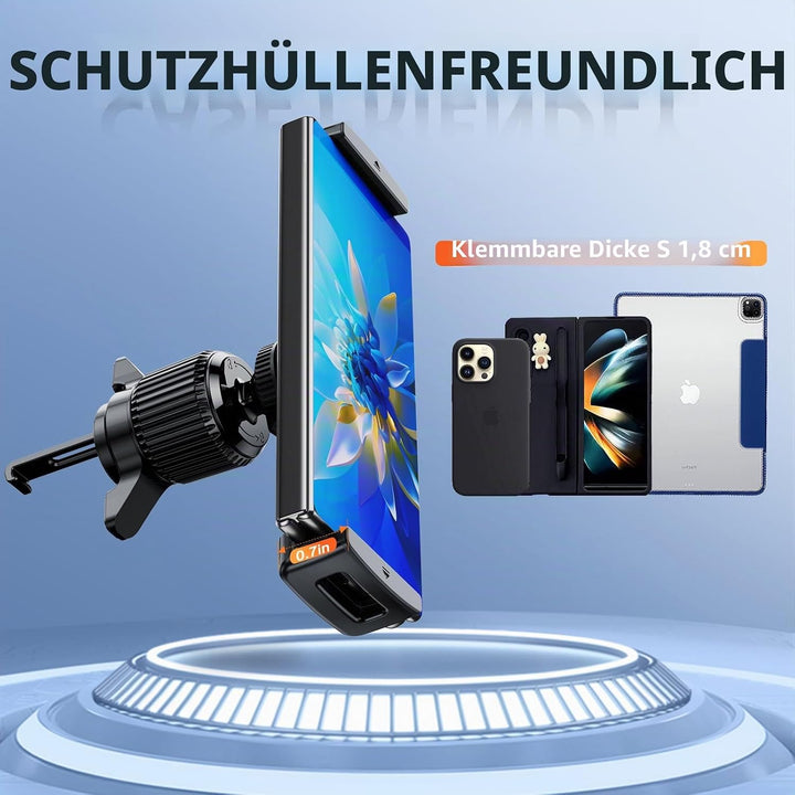 Z Fold Auto Handyhalterung - 60° drehbar, Fester Halt, fällt nie ab - iPad mini Handyhalterung Auto