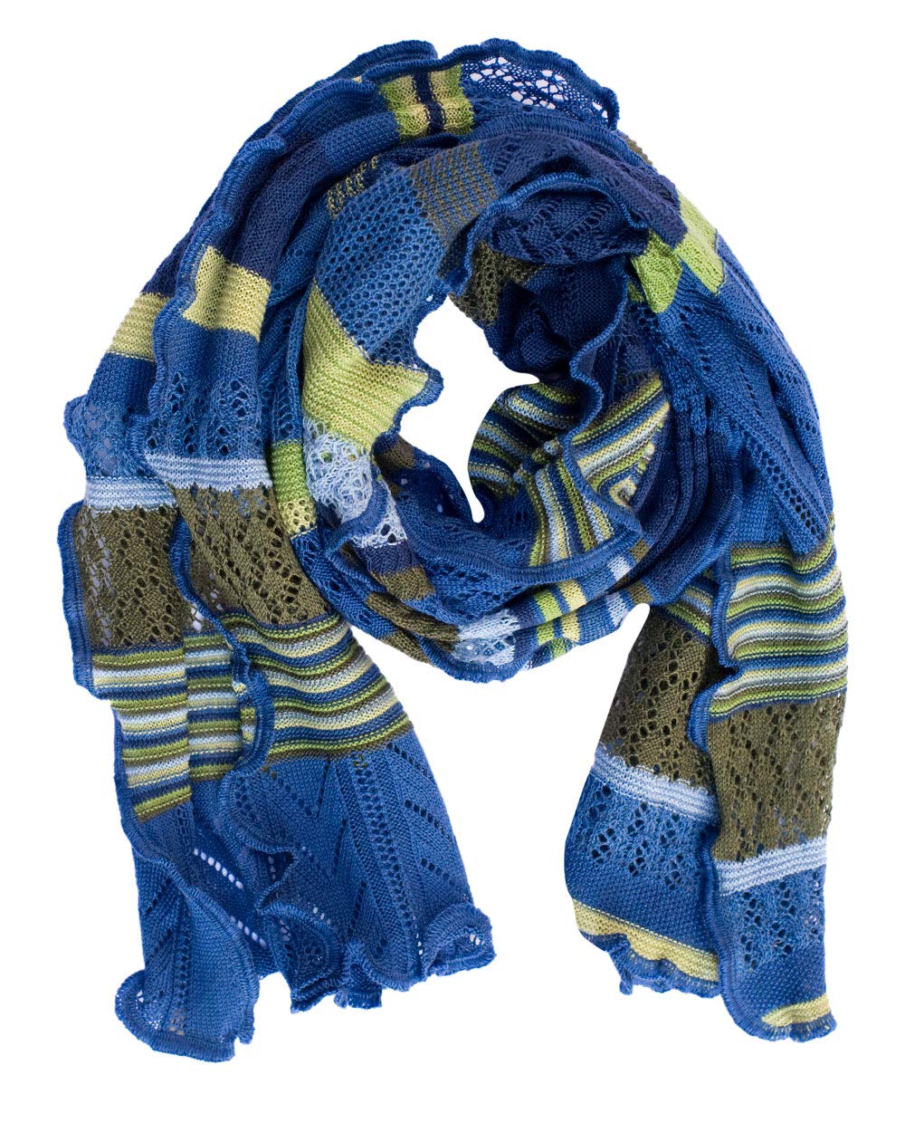 Invero, Merino Schal Manu, 100% Wolle Lagune, Lagune