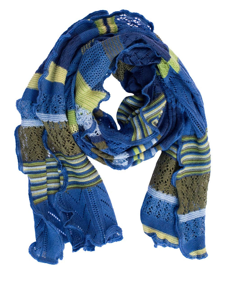 Invero, Merino Schal Manu, 100% Wolle Lagune, Lagune