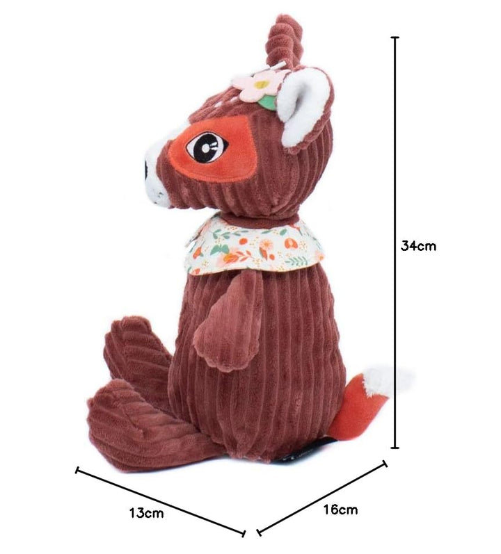 Les Déglingos Schmusetuch Baby Mélimélos la Biche Plüsch, gross, ab der Geburt, Lieferung mit Box fü