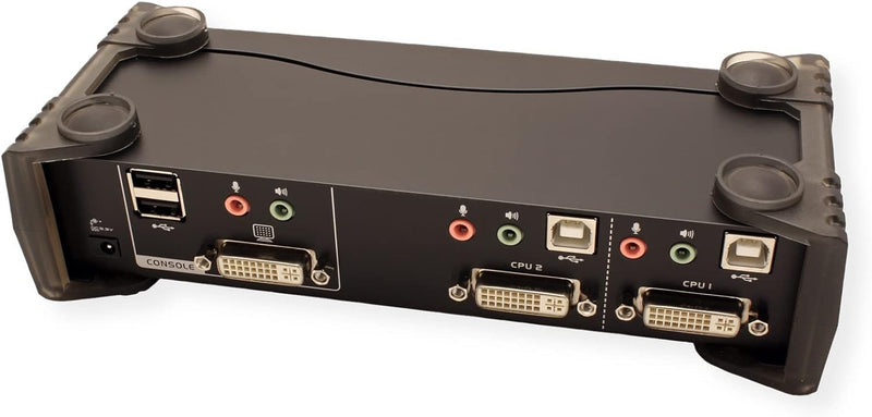 ATEN CS1762A-AT-G KVM 2X Port USB/DVI Switch, schwarz