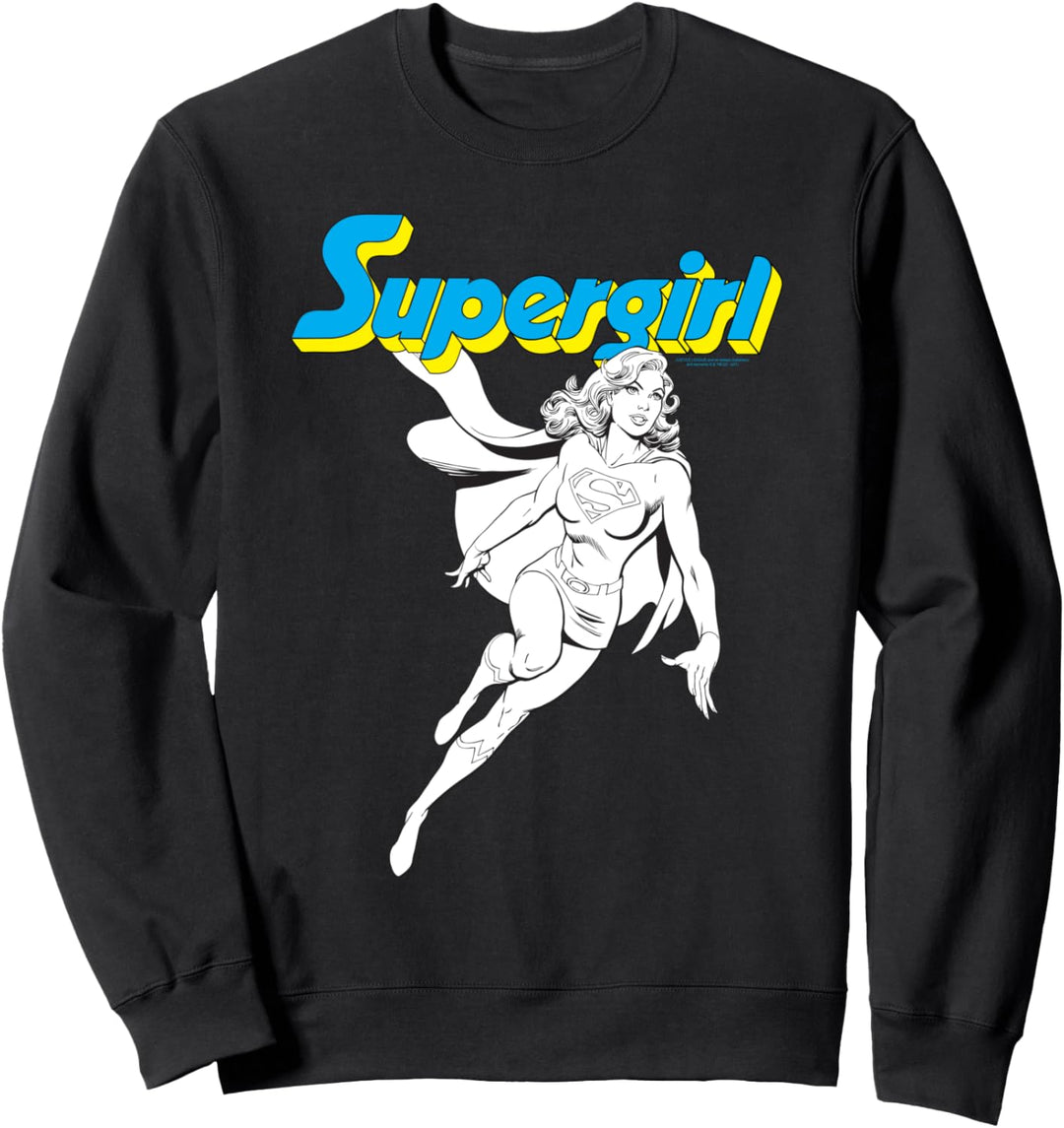 DC Comics Superwoman Mono Action Pose Sweatshirt