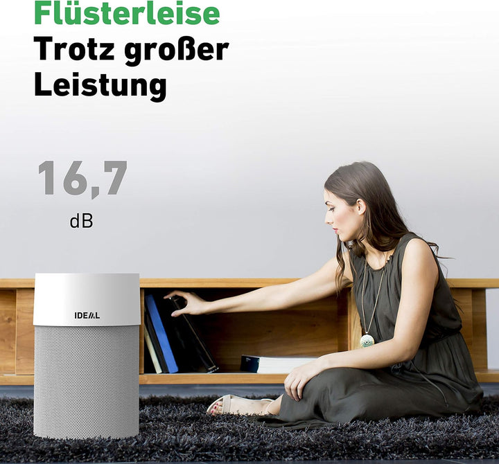 IDEALLuftreiniger IDEAL AP40 PRO bis 50m², HEPA- und Aktivkohlefilter, CADR 434 m³/h, 99,99% Filterl
