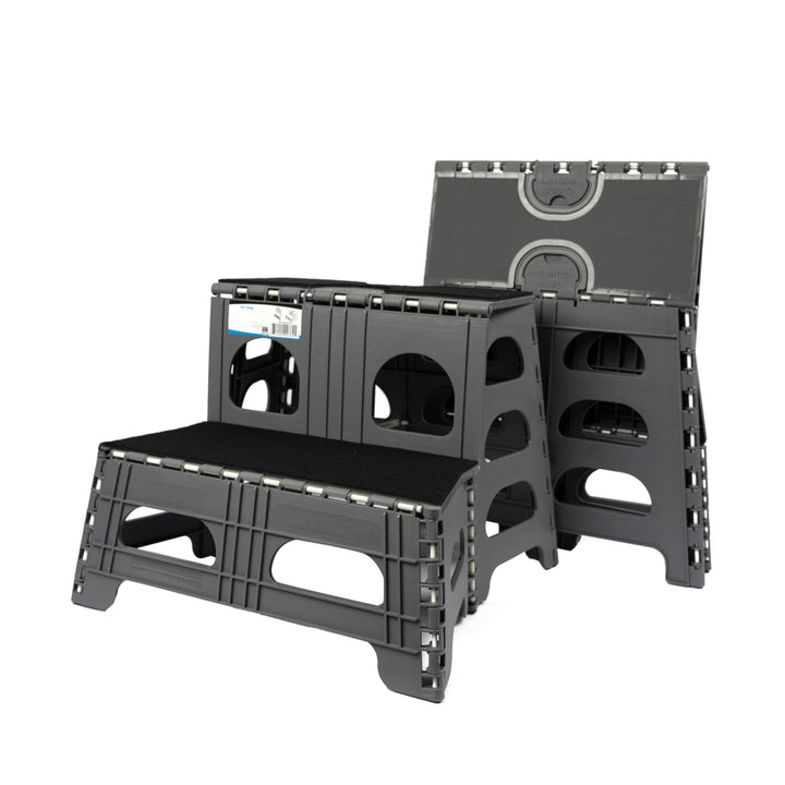 Bee Neat Hunde-Treppe, zusammenklappbar, tragbar, für grosse, mittlere und kleine Hunde, ideal für H