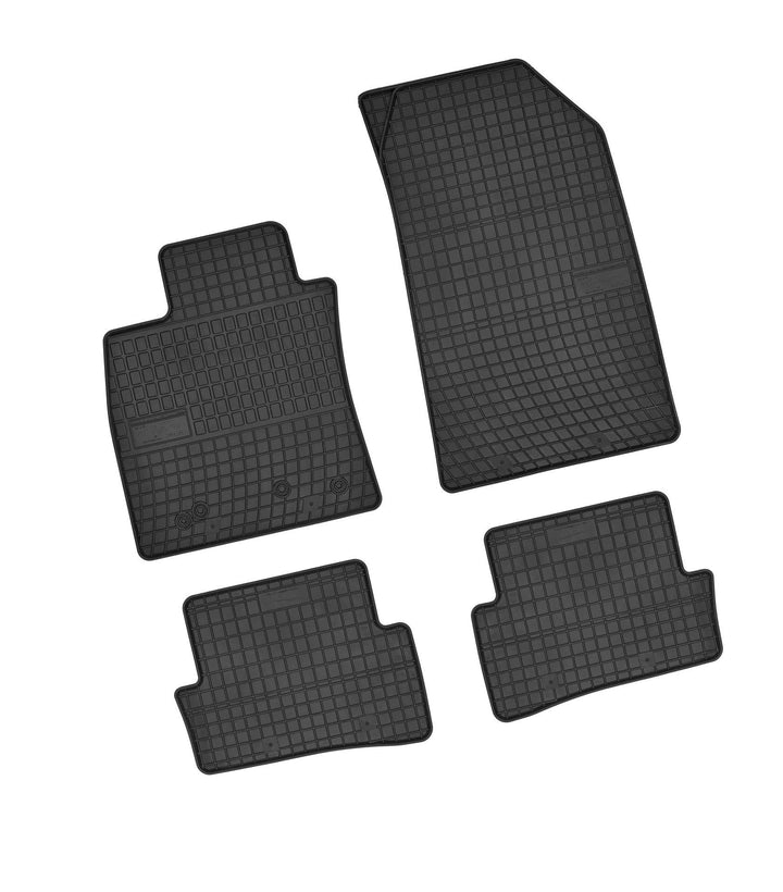 Bär-AfC RE03183 Gummimatten Auto Fussmatten Schwarz, Erhöhter Rand, Set 4-teilig, Passgenau für Mode