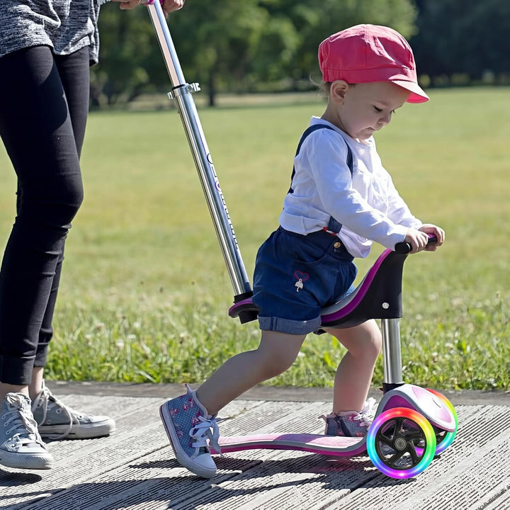 Leuchtende Stunt Scooter Rollen 2 Stück, LED Scooter Ersatzräder Räder 200mm, LED-Lichtrollen Mit AB
