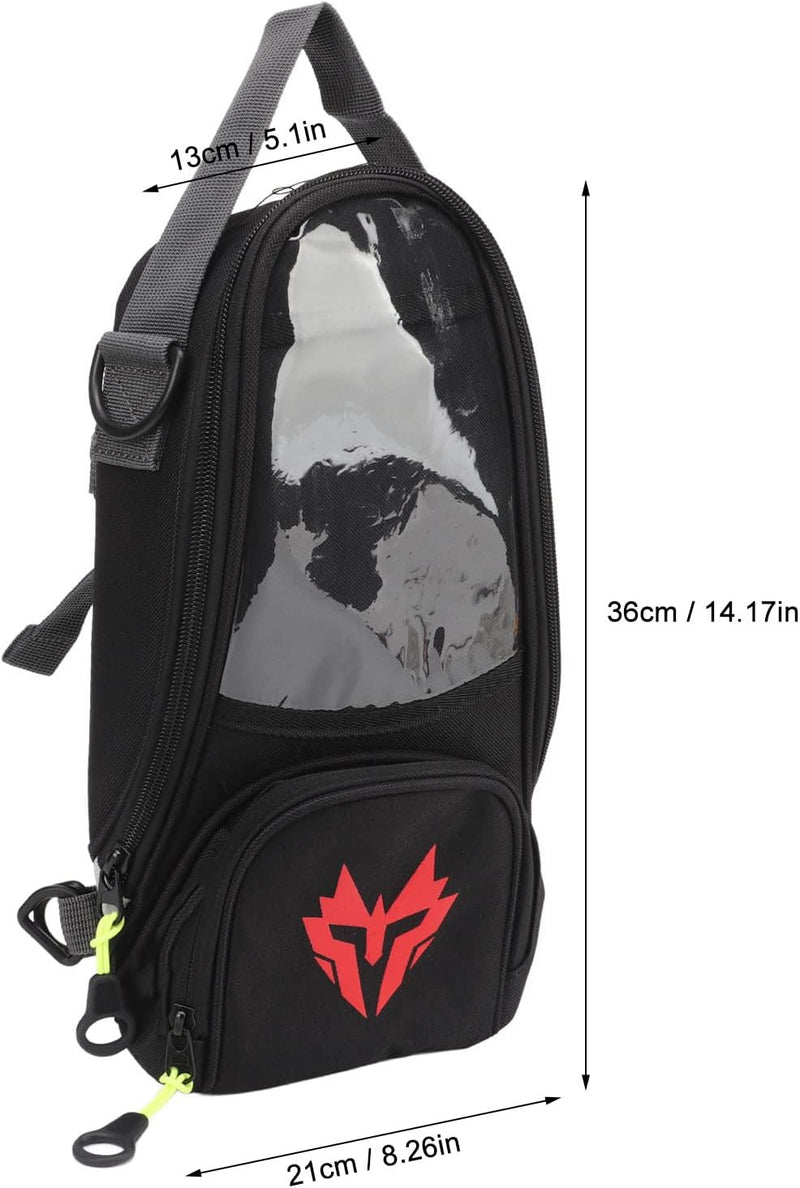 aqxreight Kraftstofftanktasche, Magnetischer Motorrad-Tankrucksack aus Oxford-Gewebe, Hochfestes 4,5