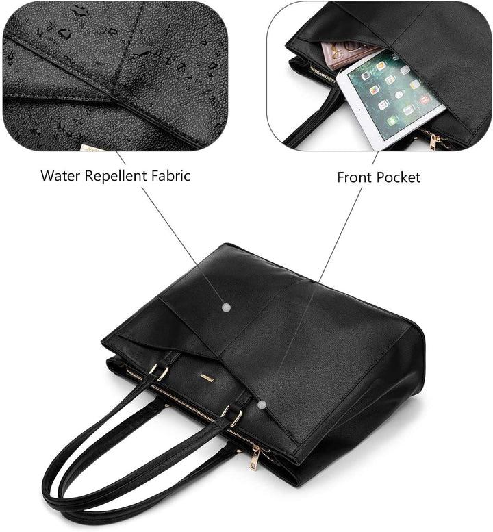 LOVEVOOK Laptoptasche Damen 17 Zoll, Handtasche Damen Arbeitstasche Lehrertasche Gross, Wasserdicht